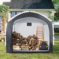 thumbnail image 4 of Gymax Bike Storage Tent w/ Window Floor Portable Garage Shed for 5 Bikes Garden Tools, 4 of 10