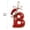 B, variant on Lypsnake Initial Letter Christmas Ornament, Acrylic Monogram Alphabet Hanging Ornament with Santa Hat & 2026 Print, Personalized Christmas Tree Pendant for Holiday Decor,O