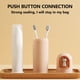 thumbnail image 3 of pstuiky Vaso de enjuague bucal portátil con botón de presión, estuche hermético para cepillo de dientes y pasta dental., 3 of 5