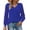 Royal Blue, variant on Blouses for Women Dressy Casual v Neck Top Swiss Dot Balloon Long Sleeve Top