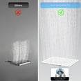 thumbnail image 3 of SERABETTO Filtered Shower Head, High Pressure 8″Square, 5 settings Handheld Rain Shower Filter Combo with Self-adhesive Holder/1.5M Hose -1 Replaceable Filter Cartridge (Chrome Finish) ﻿, 3 of 12