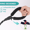 thumbnail image 4 of Dog Leash for Medium & Large Dogs, 5FT x 1/2in Heavy Duty Rope Leash with Padded Handle, Highly Reflective Threads & Swivel Clip, No Tangle for Walking Training, Black, 4 of 6