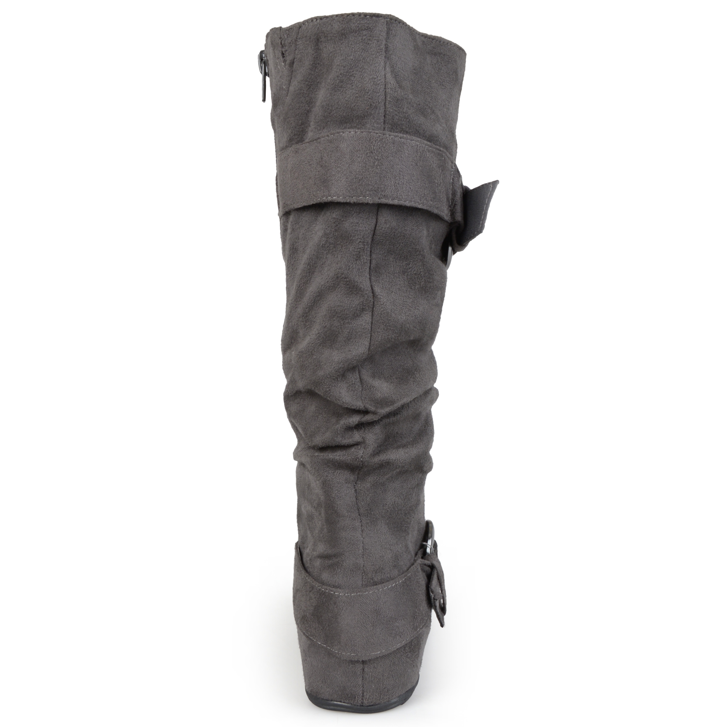Brinley Co. Women's Extra Wide Calf Mid-Calf Slouch Riding Boots - image 4 of 8
