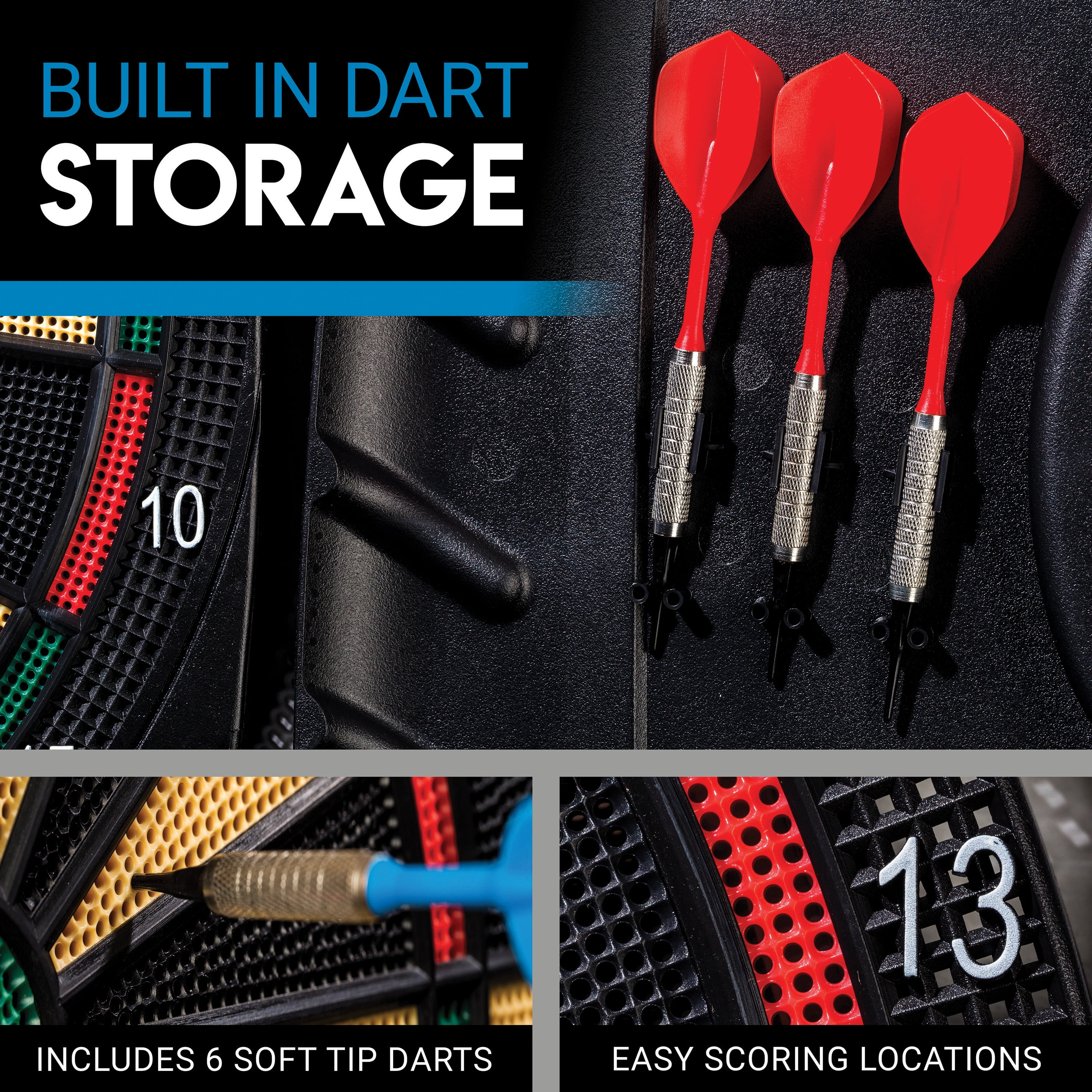 Franklin Sports FS 3000 Electronic Dartboard w/65 Games for