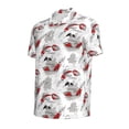thumbnail image 2 of Vsdgher Koi Fish Print Men's Short Sleeve Stretch Polo Shirt, Moisture-Wicking Performance Polo Shirt, 2 of 8
