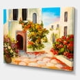 thumbnail image 3 of Designart ' The Mountain With Flowers With Little House I ' Nautical & Coastal Canvas Wall Art Print, 3 of 4