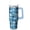 Light-blue, variant on Spooky Halloween 30oz Insulated Tumbler with Handle and Straw Lid – Leak Proof Coffee Travel Cup – Pumpkin Gift