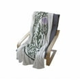 thumbnail image 4 of Thistle Soft Flannel Fleece Throw Blanket, Floral Ornamented Round Leaf Thistle as of Scotland, Cozy Plush for Indoor and Outdoor Use, 50" x 70", Reseda Green Dark Green, by Ambesonne, 4 of 6