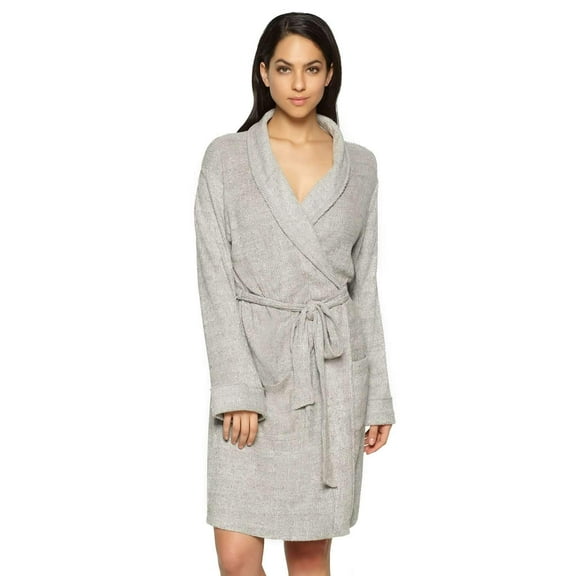 Felina | Glenda Shawl Collar Robe (Grey, X-Large)