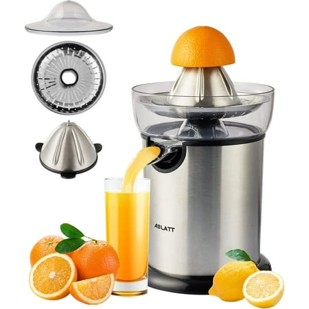 

Electric Citrus Juicer Squeezer for Lemon Lime Grapefruit Orange Detachable Design Easy Clean Feature - Stainless Steel