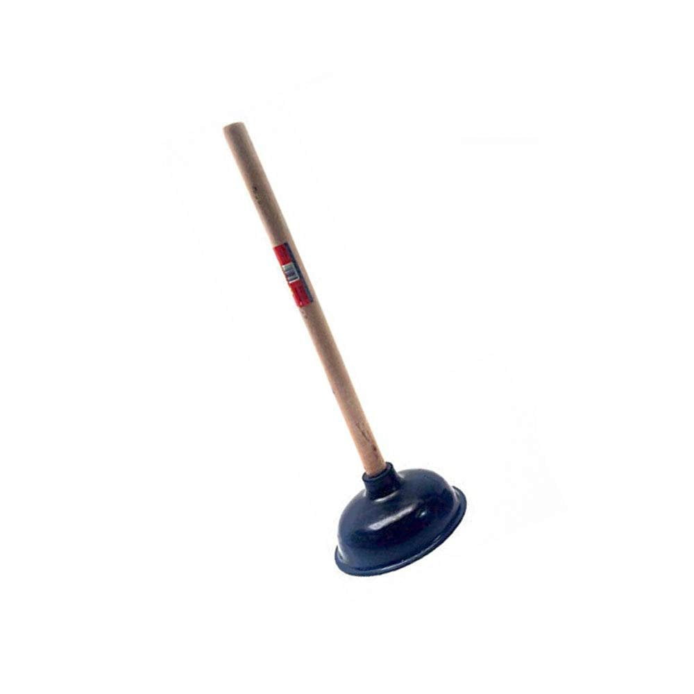 Premium Bathroom Toilet Plunger Suction Cup with Long Wooden Handle Fix Clogged Toilets Large
