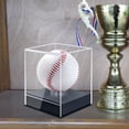 thumbnail image 2 of Kripyery Softball Display Box Transparent Dustproof Waterproof Anti-UV Versatile Acrylic Baseball Display Storage Box Sporting Goods, 2 of 7