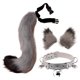 thumbnail image 2 of Disfraz de Diadema de Zorro Sintética Sunnimix Unisex para Fiesta de Halloween Gris, 2 of 3