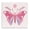 Pink Butterfly Botanical Symmetry, variant on Stupell Industries Bohemian Folk Butterfly in Pink Canvas Art, 17 x 17, by Kim Allen