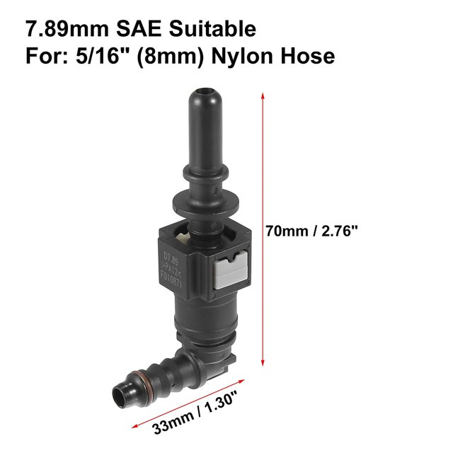 6.3/7.89/9.49/9.89/11.8/15.82 8mm 10.5mm Fuel Line Quick Coupler Disconnect Hose Fuel Line Connector~19802
