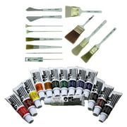 Bob Ross Ultimate Landscape Oil Paint and Brushes 26-Piece Painting Starter Set
