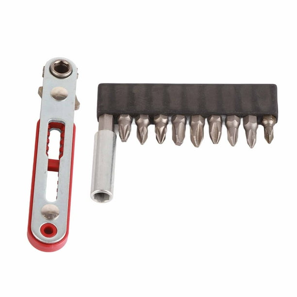 Juego de llaves de trinquete en miniatura, juego de puntas de llave de trinquete, puntas de destornillador, juego de destornilladores con llave de trinquete, rendimiento finamente ajustado