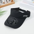 thumbnail image 5 of Shadoumai Sun Visor Hats with Fan,Solar Powered Cooling Baseball Chapeau Breathable UV Protection,USB Charging for Men Women Unisex, 5 of 5