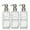 Stainless Steel Pumps, variant on Artanis Home Clear Refillable Body Wash, Shampoo and Conditioner Bottles - PET Plastic Shampoo Bottles with Stainless Steel Pumps and "Modern Apothecary" Labels- 16 oz, 3 Pack