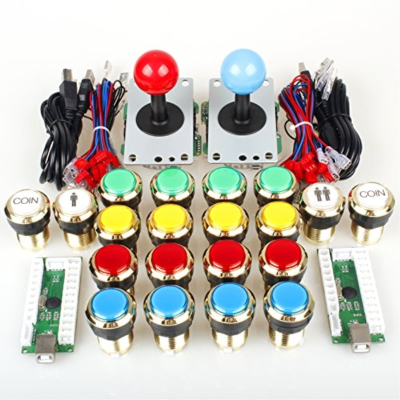 USB Encoder for PC MAME /& Raspberry Pi 2 3 Retro Game 2 Player USB Controller