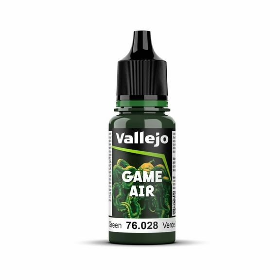 Vallejo VJP76028 18 ml Game Air Acrylic Paint, Dark Green