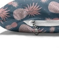 thumbnail image 4 of Tropical Pet Bed, Vintage Exotic Island Pineapples and Little Polka Dots in Pastel Tones, Resistant Pad for Dogs and Cats Cushion with Removable Cover, 24" x 39", Rose and Slate Blue, by Ambesonne, 4 of 4