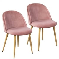 Velvet Dining Chairs Pink Walmart Com