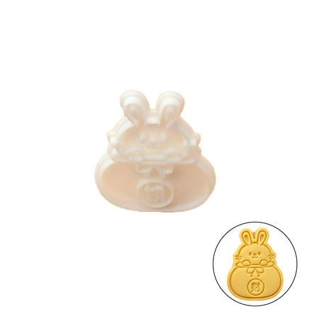 

DoubleYi Cookie Mold Bakeware Lovely Practical Kitchen Little White Bunny Cookie Cutter New Year Party