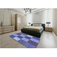 thumbnail image 4 of Ahgly Company Indoor Rectangle Patterned Sky Blue Dress Blue Area Rugs, 5' x 8', 4 of 6