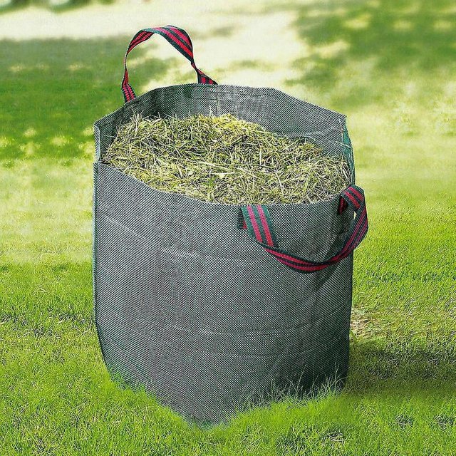BR Bolsa para residuos de jardín plegable e impermeable - Capacidad de 60 litros con asas