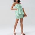 thumbnail image 4 of Ensemble de Pyjama Rayé Y2K pour Femmes, 2 Pcs, Camisole, Hauts Babydoll et Boxeurs Rayés Assortis, Ensemble de Détente, 4 of 8
