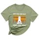 thumbnail image 1 of Moda Mujer Impresión O-cuello Camiseta Manga corta Casual Tee Tops Blusa Fridja gope492, 1 of 4