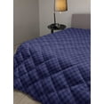 thumbnail image 2 of Indigo Down Alternative Comforter, Grunge Abstact Geometrical Design with Sketchy Round Rectangulars Image, Microfiber Quilt for All Season, 5 Sizes, Dark Blue and White, by Ambesonne, 2 of 3