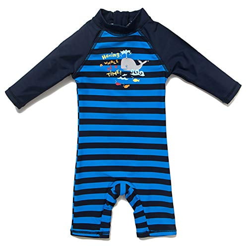 upandfast Baby Boy Swimwear Infant One Piece Zip Swimsuit UPF 50 Sun