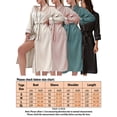 thumbnail image 2 of Frontwalk Women Soft Kimono Robe Baggy Nightwear Robes Silk House Wear Pajamas Khaki M, 2 of 3