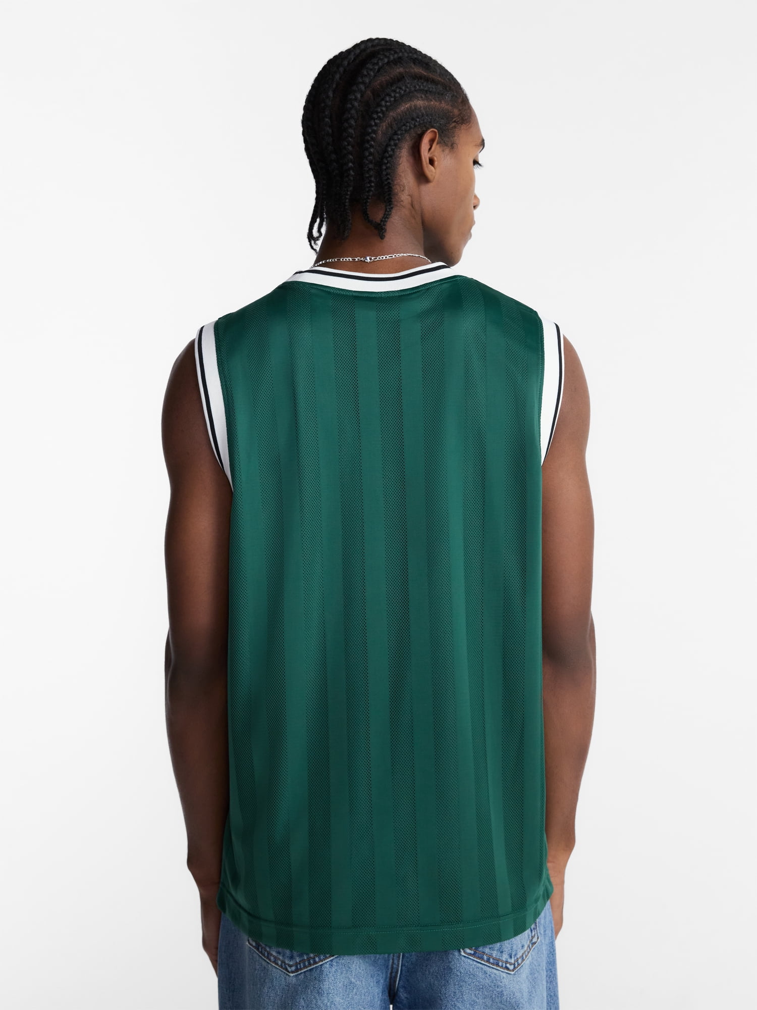 No Boundaries Striped Mesh Tank Top, Men's XS-2XL