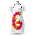 thumbnail image 3 of Flower Alphabet Apron, Floral Composition of Letter G Tangerine and Pinkish Gerbers, Unisex Kitchen Bib with Adjustable Neck for Cooking Gardening, Adult Size, Marigold Hot Pink Green, by Ambesonne, 3 of 4