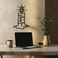 thumbnail image 6 of Violaura Candle Metal Wall Art - Easy to Install Hanging Perfect for Home, Living Room Decor (60.0" x 36.0"), 6 of 8