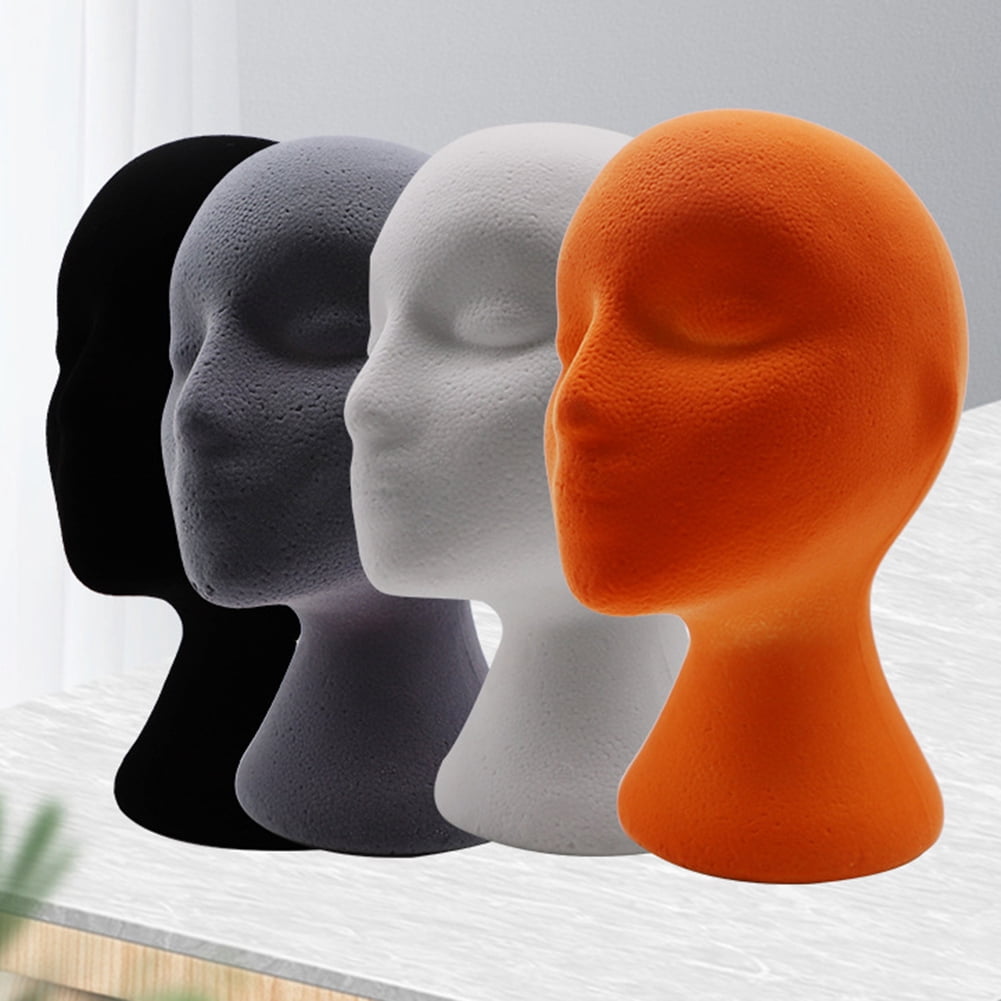 Travelwant 2Pcs/Set Wig Head - Tall Female Foam Mannequin Wig Stand and Holder for Style, Model And Display Hair, Hats and Hairpieces, Mask
