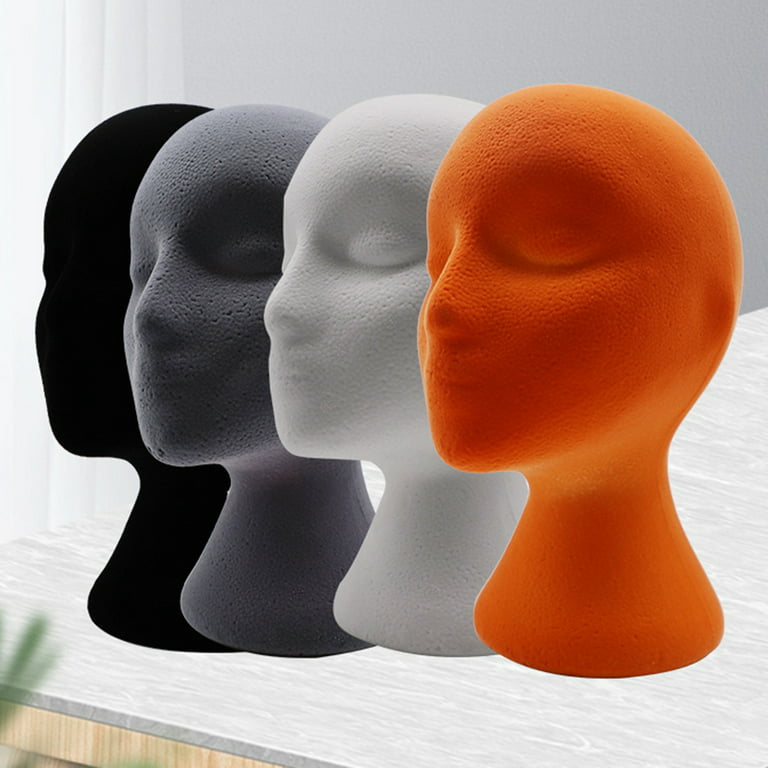 Travelwant 4Packs Styrofoam Wig Head - Tall Female Foam Mannequin Wig Stand  and Holder for Style, Model And Display Hair, Hats and Hairpieces, Mask 