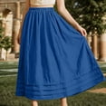thumbnail image 6 of Edvintorg Midi Skirts for Women with Pockets Elastic High Waisted Skirt Womens Summer Skirts Trendy 2026, 6 of 6
