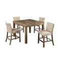 thumbnail image 1 of Best Master Furniture H700 5 Pcs Counter Height Set 5 Pièce Lumière Gris Compteur Hauteur Set, 1 of 1