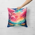 thumbnail image 2 of Colorful Cherry Blossoms Fabric Decorative Pillow, 2 of 3