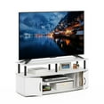 thumbnail image 3 of Furinno JAYA Large Entertainment Center Hold up to 55-IN TV, White/Black, 3 of 6