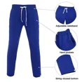 thumbnail image 4 of Men's Hooded Tracksuit 4 Piece Casual Full Zip Jogging Sweatsuit Sets(Middlei blue,XL), 4 of 5