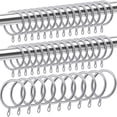 thumbnail image 1 of 40 Pcs Metal Curtain Ring For Curtains And Poles,dangling Sliding Eyelet Ring 32 Mm Inner Diameter, 1 of 5