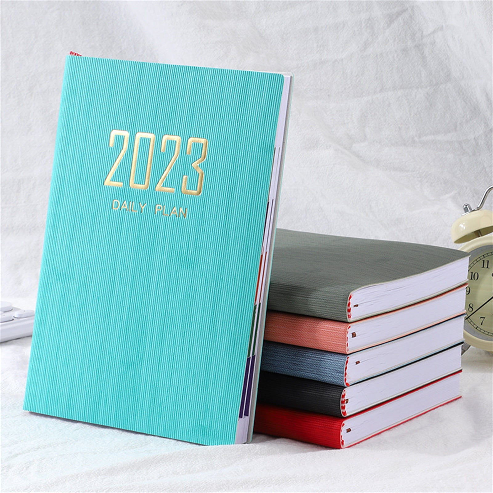 Ophef betaling Mis GoFJ Daily Notebook Multi-purpose Thickened Smooth Writing Faux Leather  Cover Agenda 2023 A5 Planner Book for Student - Walmart.com