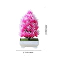 thumbnail image 3 of Decorative Potted with Realistic Petals & Flexible Stems for Indoor Home and Living Room 22x14cm, 3 of 6