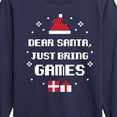 thumbnail image 3 of Instant Message - Bring Games Christmas - Toddler & Youth Long Sleeve Graphic T-Shirt, 3 of 6