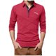thumbnail image 2 of pstuiky manga larga para hombre, Camisa informal holgada de manga larga con solapa y botones a rayas para hombre camisetas de hombre xl, 2 of 6